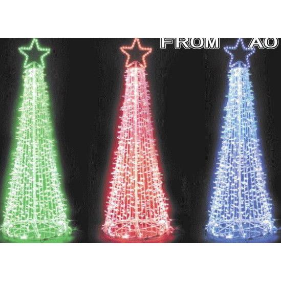 iru136(Sサイズ)ＬＥＤスーパーツリー(動きます)緑＆白【２０ 】【送料無料】【クリスマス】【イルミネーション】【電飾】【モチーフ】【大人気】