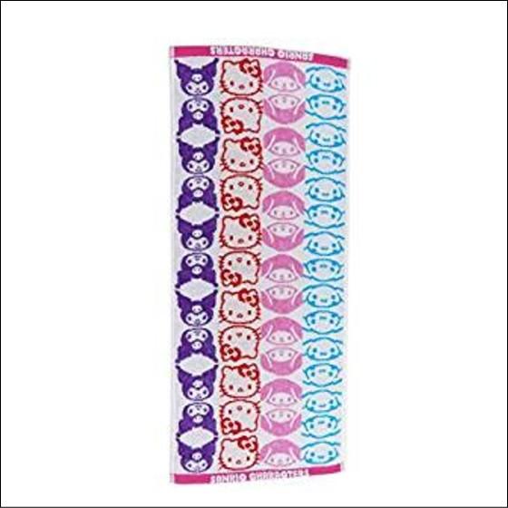 サンリオキャラクター フェイスタオル かわいいフェイス ハローキティ マイメロディー シナモロール クロミ キティち メール便等送料無料 注目の