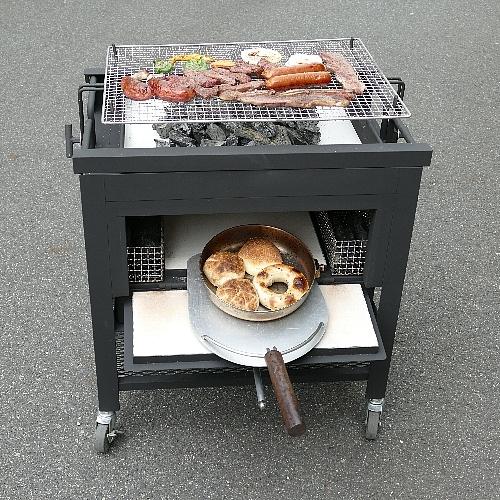ピザ窯付きバーベキュー炉 初号機とピールセット 国産 キャンプ
