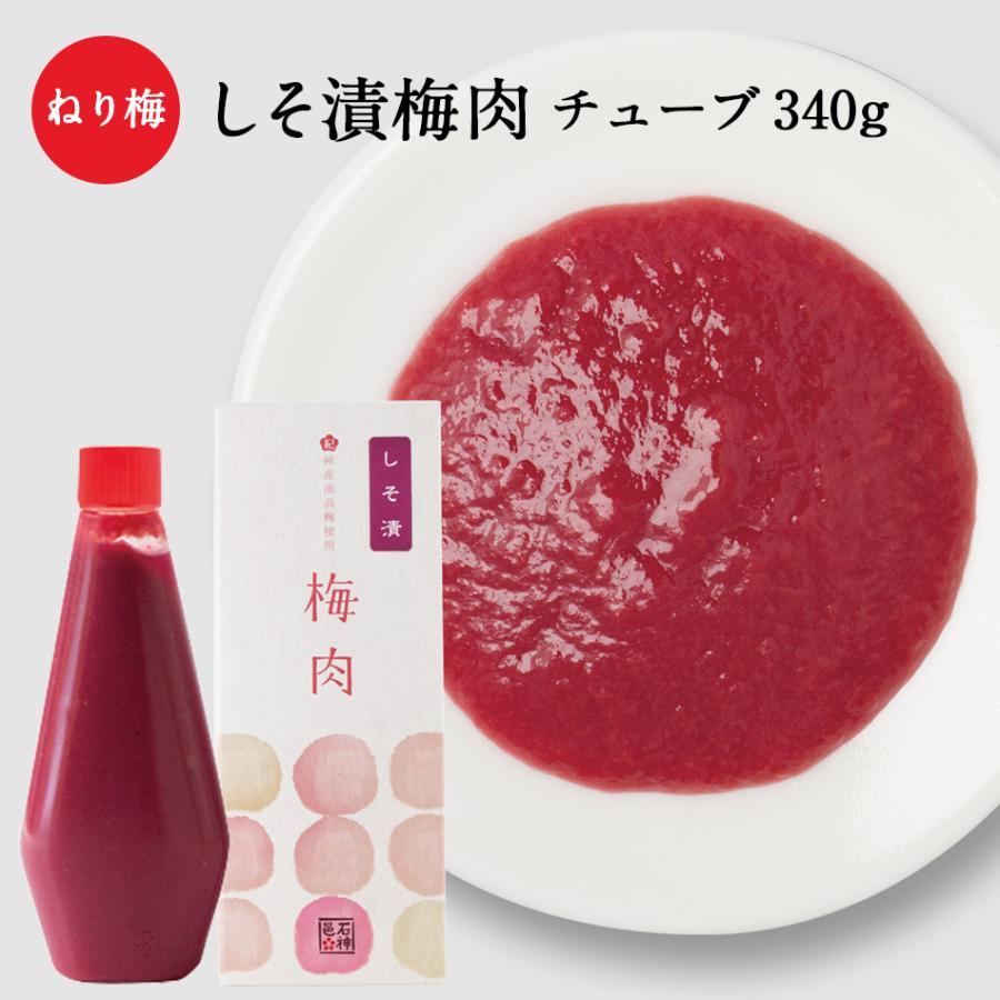 梅肉 しそ漬梅肉 塩分13％ チューブ 340g ねり梅 爆買 梅ペースト