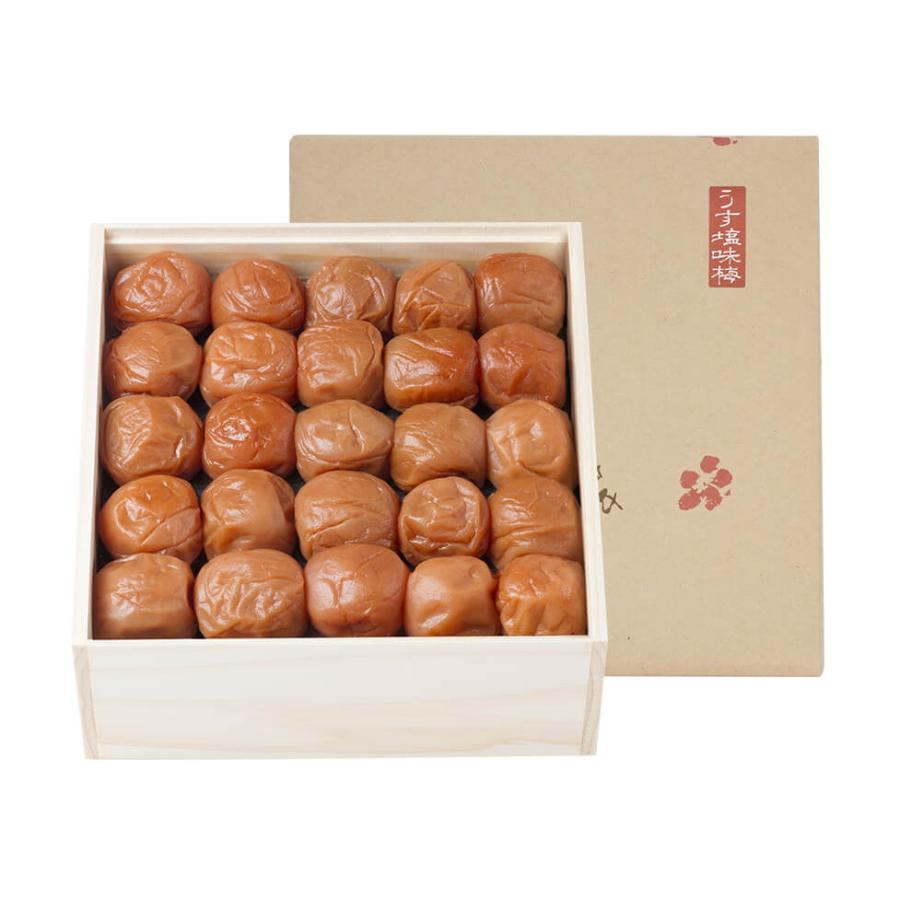 【送料込】紀州南高梅 うす塩味梅干 塩分8％ 特大粒 木箱 1.6kg 梅干し 梅干 国産 南高梅 高級 石神邑 |  | 01