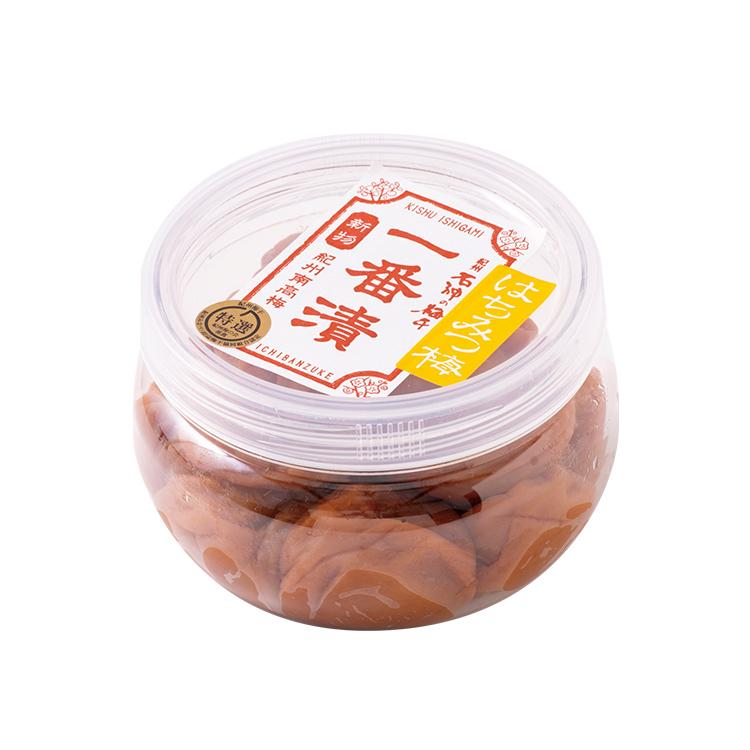 【紀州南高梅】【一番漬】 はちみつ梅干[塩分5％]　PET容器 230g【梅干 紀州南高梅 石神邑 石神 南高梅 うめぼし はちみつ梅】 |  | 01