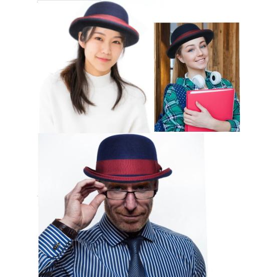 ボーラーハット 山高帽 フェルト 帽子 メンズ レディース 日本製 ボーラーハット 山高帽 フェルト 帽子 メンズ レディース 日本製