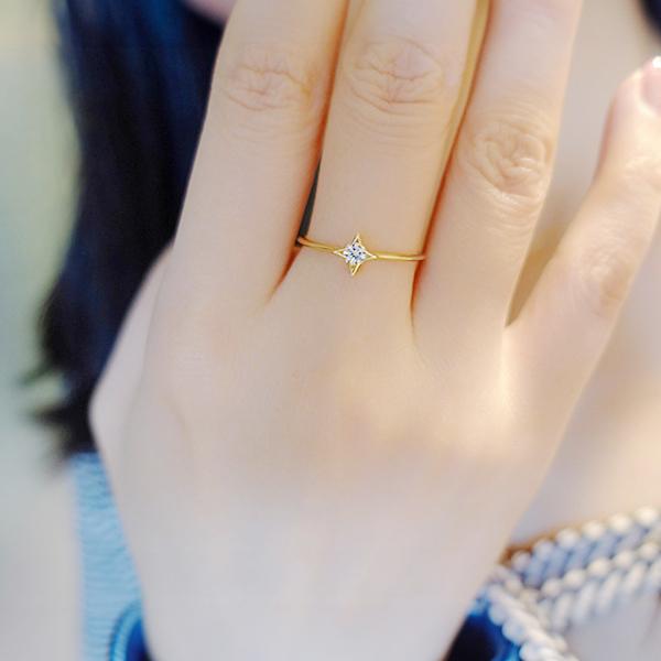 星形とパールのリング 18k：オーダー】V字ラインパールリング アコヤ真珠使用 エグ