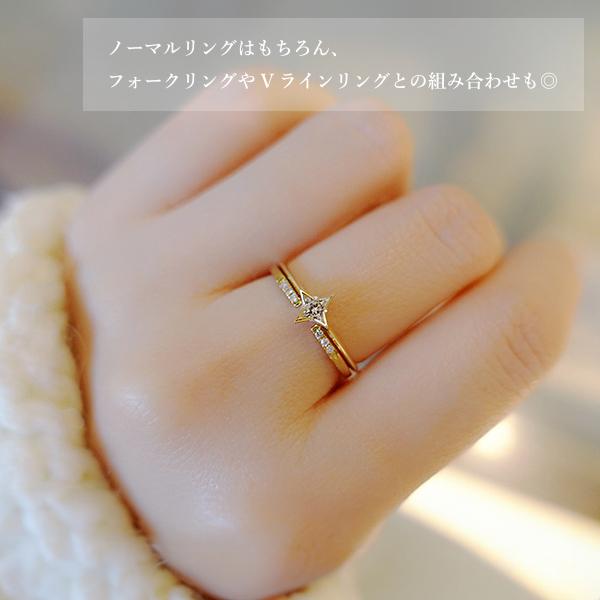 指輪 リング 四芒星 四角星 キュービックジルコニア Silver925