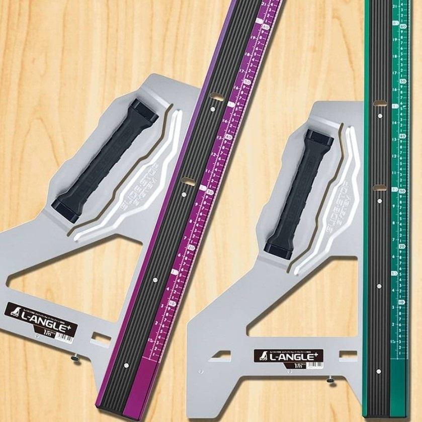 シンワ 丸ノコガイド定規 エルアングル Plus 限定色 1m パープル シンワ 丸ノコガイド定規 エルアングル Plus 限定色 1m パープル