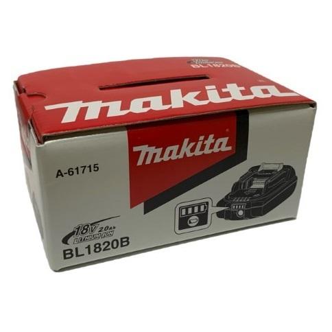 マキタ リチウムイオンバッテリ 18V 2.0Ah BL1820B 残量表示付 A マキタ リチウムイオンバッテリ 18V 2.0Ah BL1820B 残量表示付 A