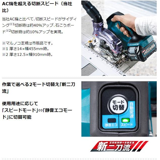 マキタ（makita） 40Vmax 125mm充電式防じんマルノコ 逆勝手仕様 