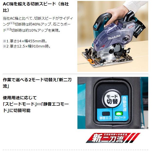 マキタ（makita） 40Vmax 125mm充電式防じんマルノコ 逆勝手仕様