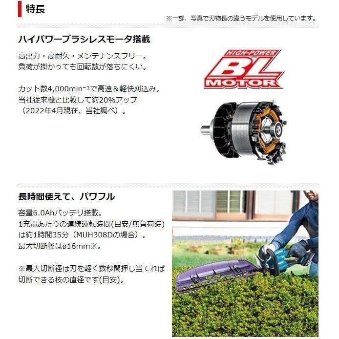 マキタ 18V 充電式ヘッジトリマ MUH468DZ 本体のみ(バッテリ・充電器別売) 刃物長460mm 偏角拝み刃仕様 コンパクトブラシレスヘッジ｜ishikana｜07