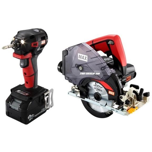 マックス（MAX） 18V 充電コンボセット インパクトドライバ+丸のこ PJ 