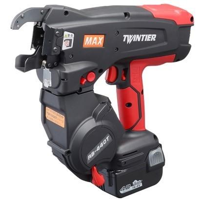 マックス　MAX RB-440T-B2CA　リバータイヤ　中古品　バッテリ14.4V二個/充電器/ケース付き　【ハンズクラフト宜野湾店】 マックス（MAX） 14.4V ツインタイア RB-440T-B2CA/1415A (バッテリJP