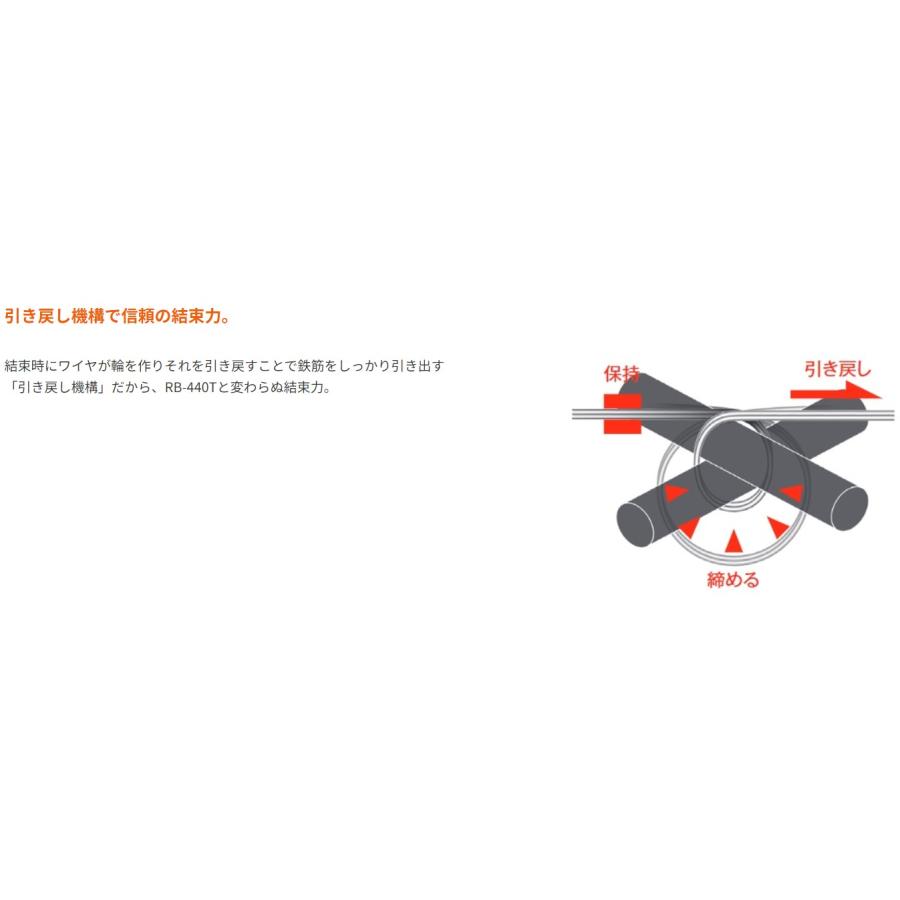 MAX マックス 14.4V ツインタイア RB-442T-B2C/1450A (バッテリJP-L91450A×2個・充電器JC-925A・ケース付) 鉄筋結束機の画像