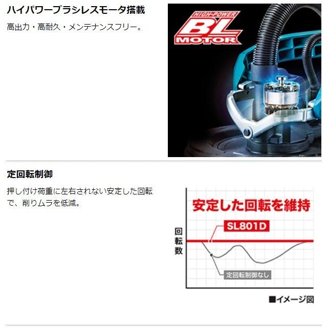 マキタ 18V 225mm 充電式ドライウォールサンダ SL801DZ 本体+ツールバッグ付(バッテリ・充電器別売)｜ishikana｜04