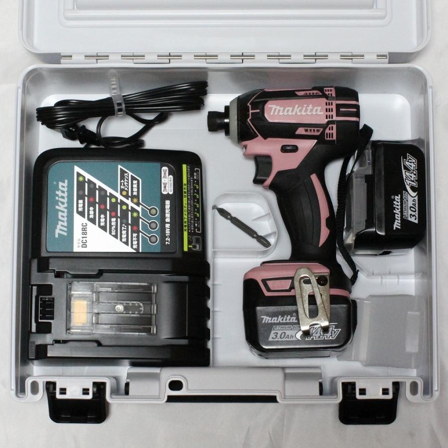 新しいブランド Makita 3 0ahバッテリ2本 充電器 ケース付 Td138drfxp ピンク 充電式インパクトドライバ 14 4v マキタ 穴あけ 締付工具 Williamsav Com