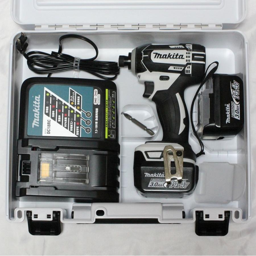 マキタ 充電式インパクトドライバ 14.4V 3.0Ah TD138DRFXW 白  