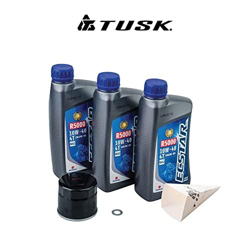 メリット Tusk 4ストロークオイル変更キットSuzuki Ecstar r5000 10 W-40 − Fits : Suzuki King Quad 500 AXI 2011 − 2017