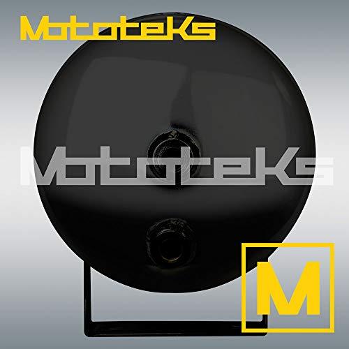 Mototeks Inc. 5ガロン クロムスチール エアタンク 4ポート + ドレイン