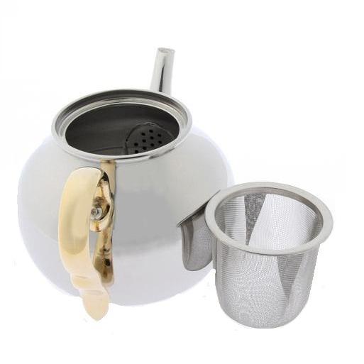 ティーポット（急須）ステンレス :teapot-s-1:石川園 - 通販 - Yahoo!ショッピング