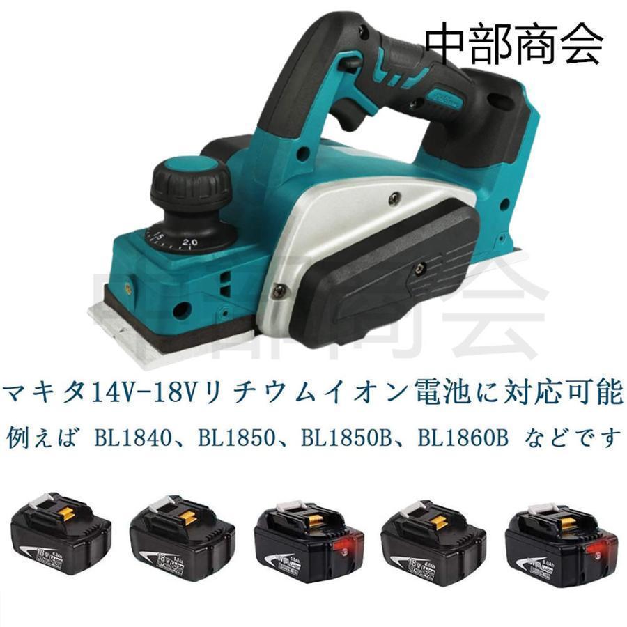 電動かんな　充電式電気カンナ　無線カンナ　便利　18V　バッテリー対応　刃幅82mm　安全　マキタ　安心　木工用　日曜大工　切削深さ2mm　diy木製　DIY木材