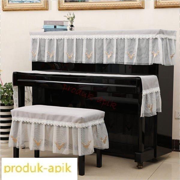 レース ピアノカバー 花柄 刺繍 アップライト 直立型 キーボードカバー デジタル 装飾 エレガント 防塵 ピアノ保護 おしゃれ 通用型 半額