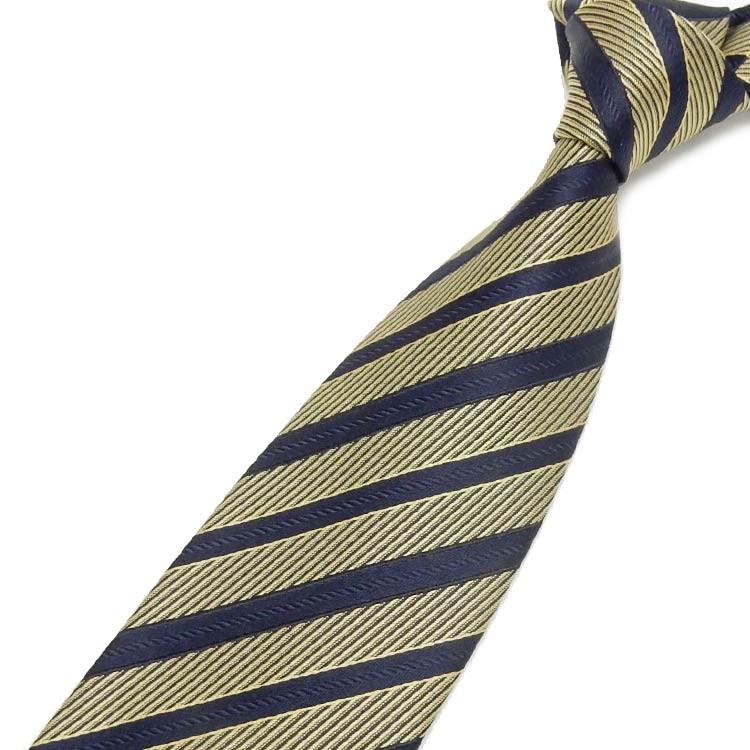 ZEGNA（ゼニア） ◇Ermenegildo Zegna◇イタリア製ネクタイ◇濃紺×黄金