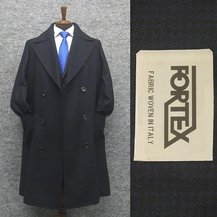 ダブルポロコート アルスターコート イタリー生地 Fortex 紺系千鳥格子 A体 Ab体対応 セミスタイリッシュタイプ メンズ Fortex05 Fortex05 ズボン屋 石k 通販 Yahoo ショッピング