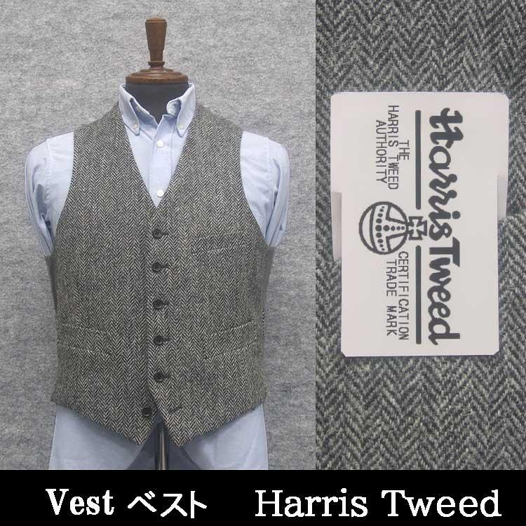 HARRIS TWEED 英国生地 [Harris Tweed]ハリスツイード ベスト [A体][AB 