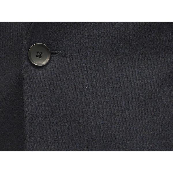 シングルチェスターコート ウールニット素材 紺 メンズ ビジネスコート