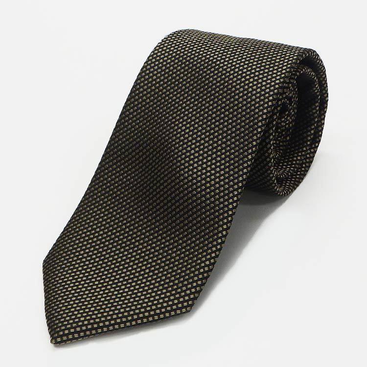 究極の西陣織　オールシルクネクタイ　ゴールド系/マイクロチェック　抜群の締め心地　メール便送料無料　NJ-SLK01-GD 究極の西陣織 オールシルクネクタイ ゴールド系/マイクロチェック 抜群