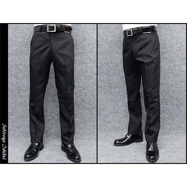 スラックス メンズ スリム「裾上げ済」 春夏物 ノータック レングス 5