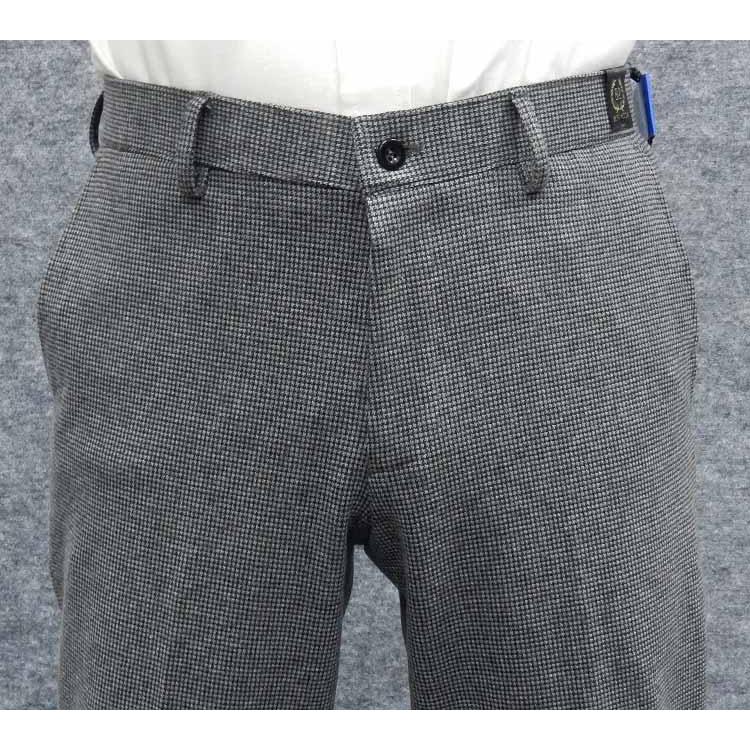 秋冬 スリムノータックパンツ のびのび素材+ウエスト スラックス