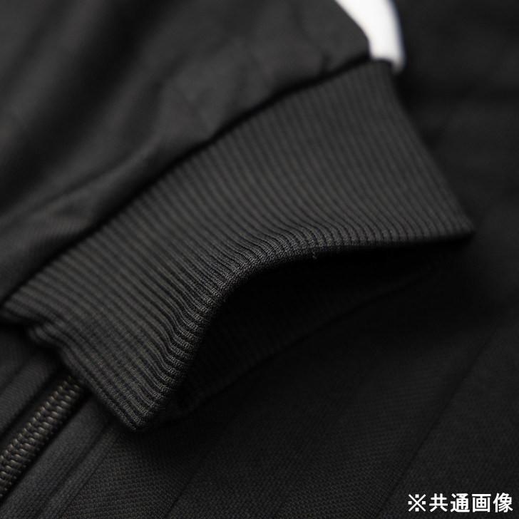 ジャージ 上下セット 黒×チャコールグレー ストライプ サイドライン