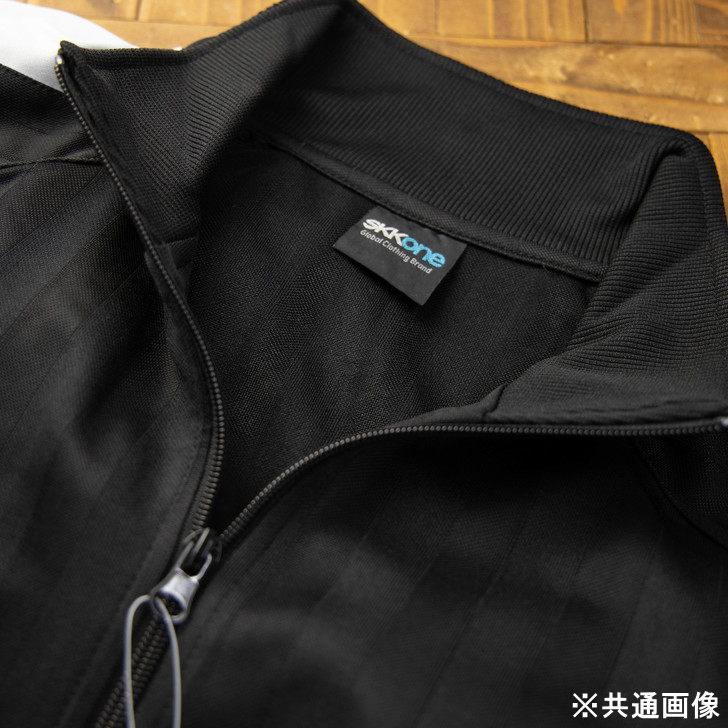 ジャージ 上下セット ネイビー×オレンジ ストライプ サイドライン