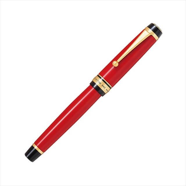 PILOT カスタム845 M 中字 万年筆 パイロット カスタム845 朱 万年筆 F(細字)/M(中字)/万年筆 B(太字)/BB