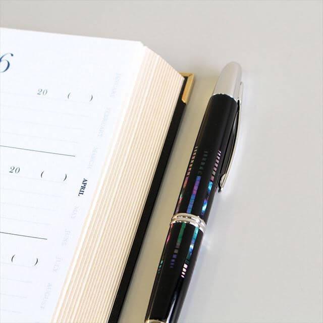 パイロット キャップレス螺鈿 螺鈿水面F(細字)/M(中字) : 石丸文行堂