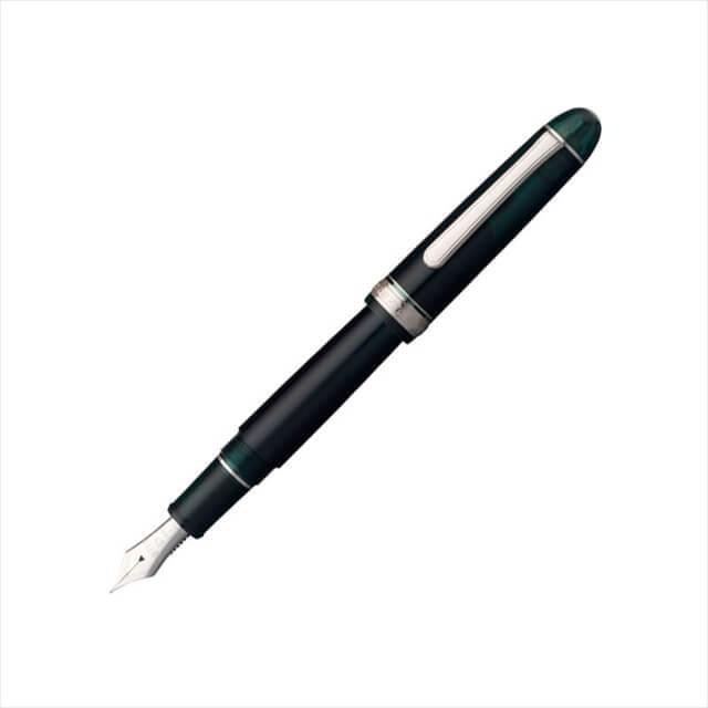 プラチナ万年筆 センチュリー ロジウムフィニッシュ ローレルグリーン 14K プラチナ万年筆 #3776 センチュリー ロジウムフィニッシュ 万年筆