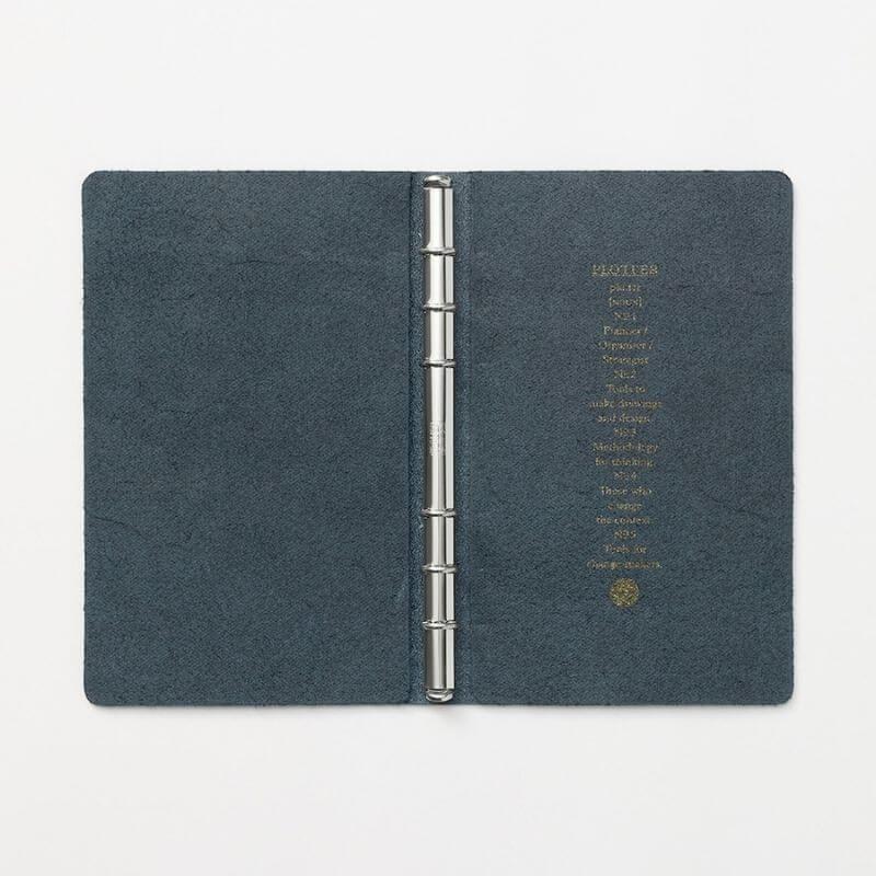 送料無料]PLOTTER プロッター 6穴リングレザーバインダー ホースヘアー