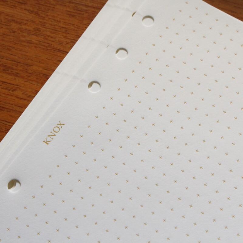 数量限定]KNOX ノックス 45周年限定 システム手帳 リフィル バイブル