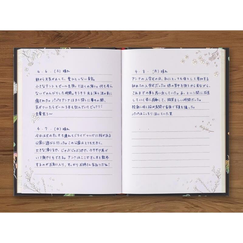デザインフィル 1年日記 日付フリー 1ページ2日 : 石丸文行堂ヤフー店