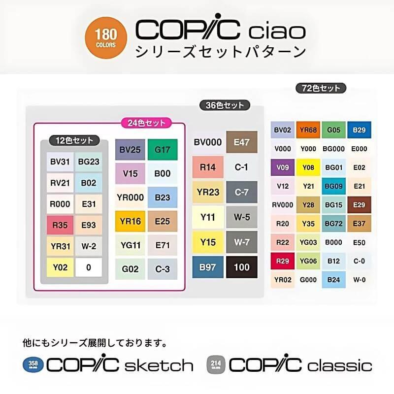 COPIC コピック ciao(チャオ) スタートセット : 石丸文行堂ヤフー店