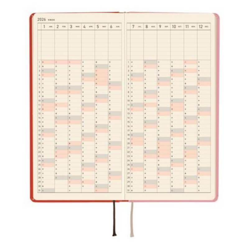 ほぼ日手帳 ほぼ日 2026年版 1月始まり weeks 週間レフト 月曜始まり