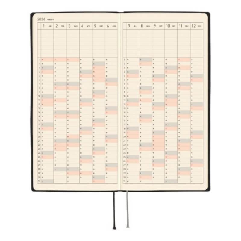 ほぼ日手帳 ほぼ日 2026年度版 4月始まり weeks spring 週間レフト