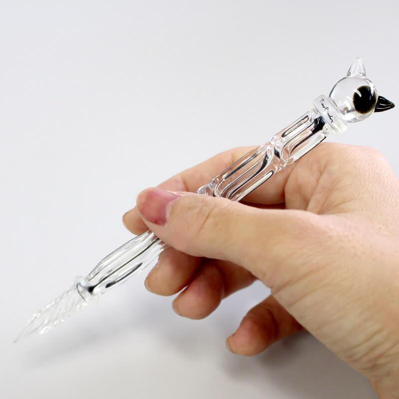 ピエール・カルダン Piere Cardin Colour of Catasy 猫のガラスペン