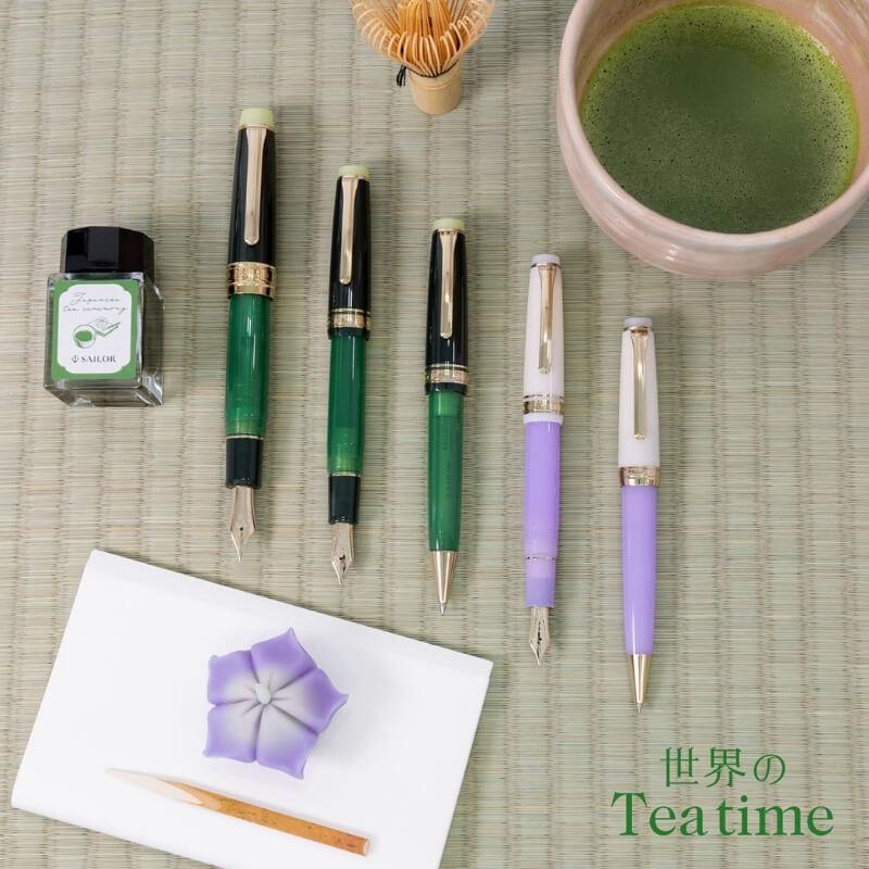 送料無料][数量限定]セーラー万年筆 世界のティータイム 茶の湯 万年筆