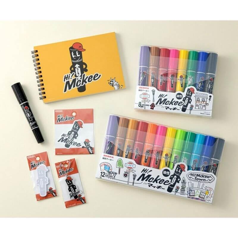 数量限定]ゼブラ Hi! Mckee(ハイマッキー)文具セット ステッカー HM3