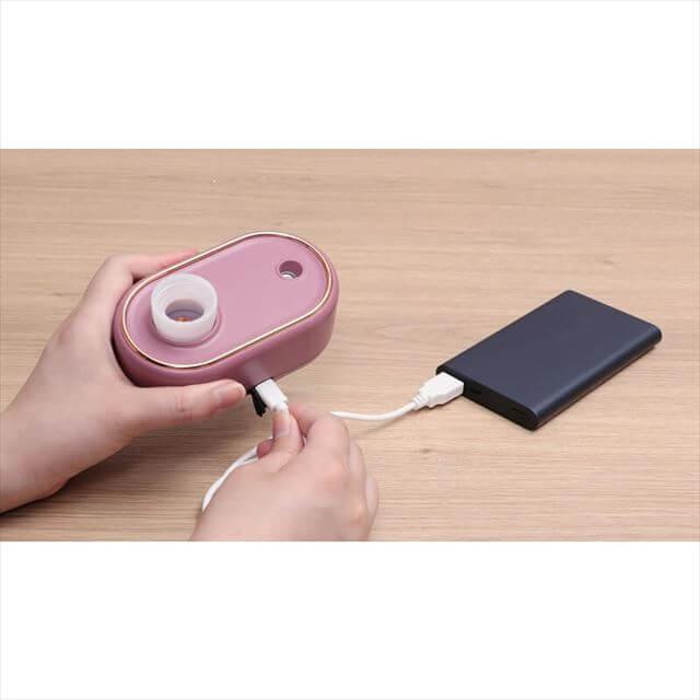 PRISMATE 充電式コードレス加湿器 ペットボトル式 ホワイト : 石丸文行