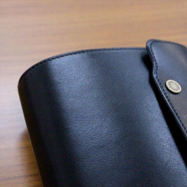 KNOX オーセン システム手帳 フラップ留めタイプ ブラック ナロー 