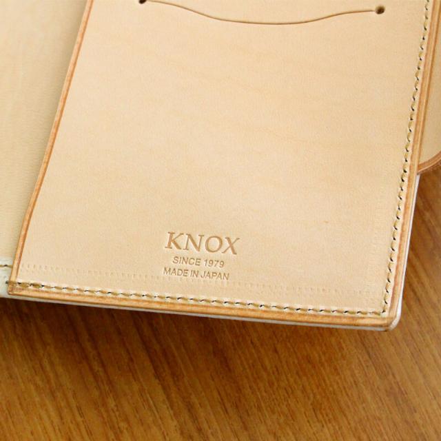 送料無料] KNOX フラクト システム手帳 ベルト付き ナチュラル