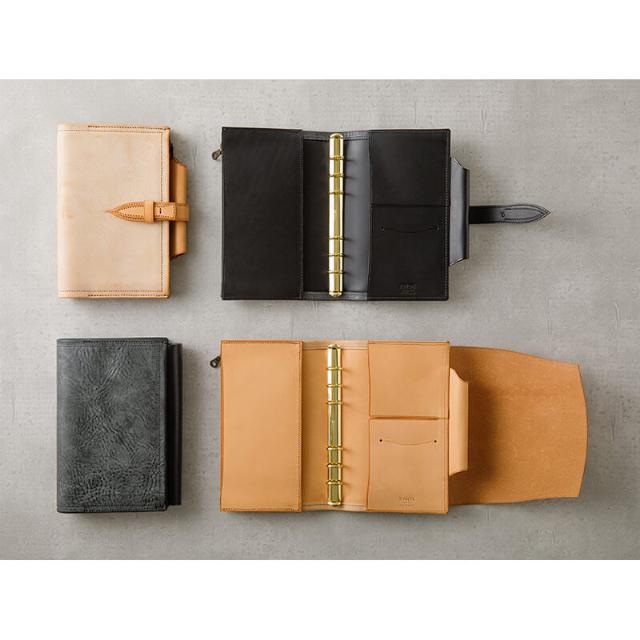 送料無料] KNOX フラクト システム手帳 ベルト付き ナチュラル